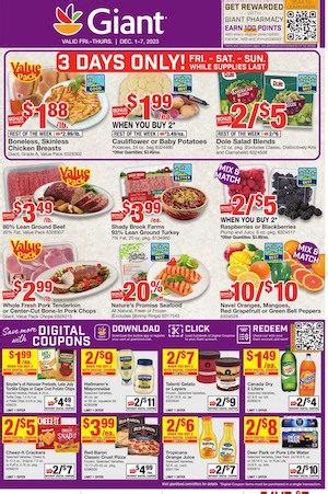 Giant Digital Coupons Dec 1 - 7, 2023 - WeeklyAds2