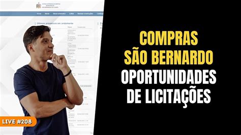 Live 208 COMO ENCONTRAR OPORTUNIDADES DE LICITAÇÃO NO PORTAL COMPRAS