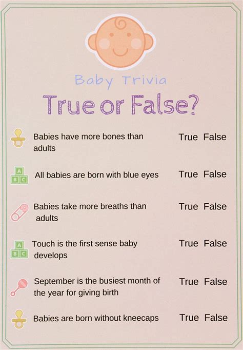 30+ Baby shower trivia answers ideas in 2021 | knowingyourbaby