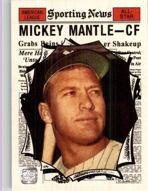 Topps X Mickey Mantle Collection Topps All Star Mickey Mantle