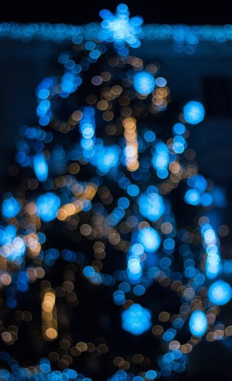 Bokeh Photography Glare Circles Blue Hd Wallpaper Wallpaper Flare