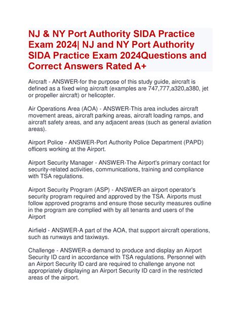 General Maintainer Port Authority Practice Exam