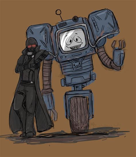 Yes Man Securitron Securitron Fallout роботы Fallout New Vegas Fallout Art