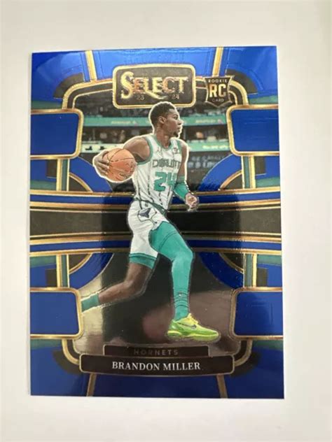 2023 24 PANINI SELECT NBA Brandon Miller Blue Concourse Rookie 80