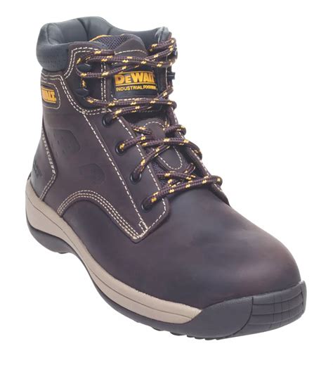 Dewalt Bolster Size 8 Brown Steel Toe Cap Safety Boots Screwfix