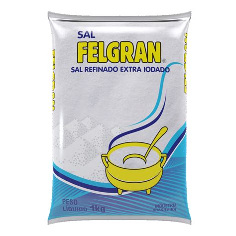 Sal Felgran Refinado Kg Cerealista Felgran