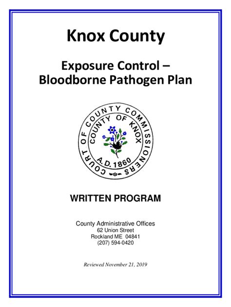 Fillable Online BBP Exposure Control Plan Biosafety Program Fax Email