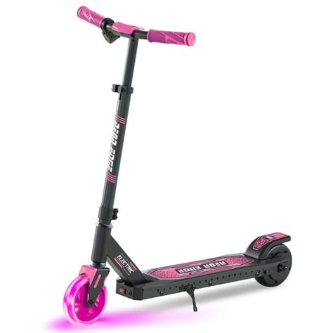 Neon Edge Electric Scooter for Kids Age 8+ Years Pink, LED Light Up Wheel, Up to 40 min ...