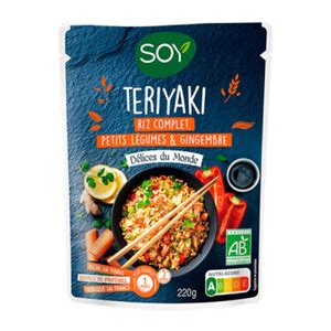 Soy Teriyaki Doypack Riz Complet avec Petits légumes Gingembre Bio