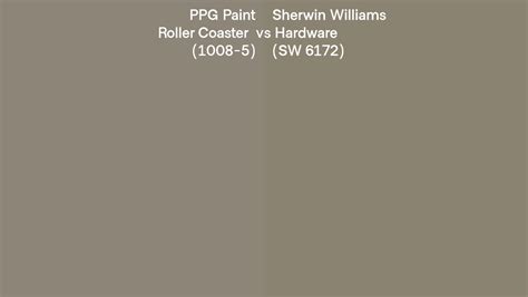 Ppg Paint Roller Coaster Vs Sherwin Williams Hardware Sw