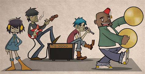 Gorillaz Noodle Murdoc Niccals 2 D Gorillaz Russel Hobbs Music