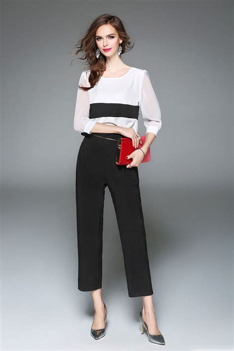 Women Summer Office Elegant Suit Set Female Two Piece Separates Work