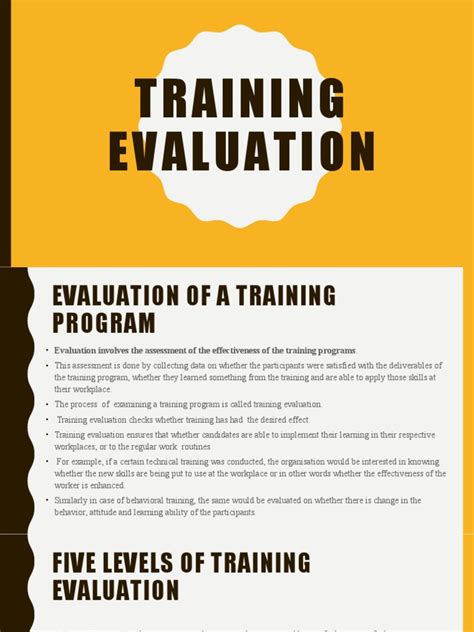 Training Evaluation | PDF | Learning | Evaluation 