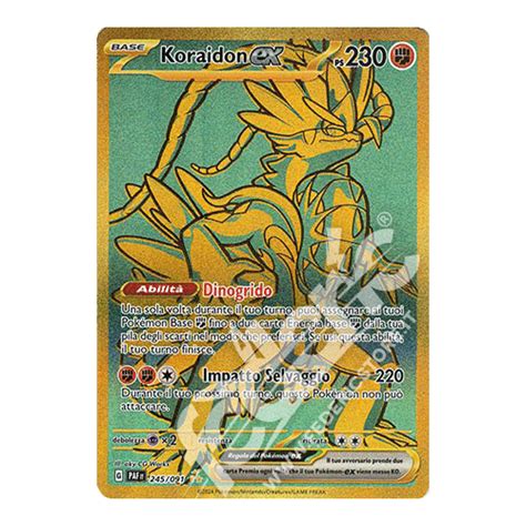 Koraidon Ex Emerald Gold It Mint Federicstore