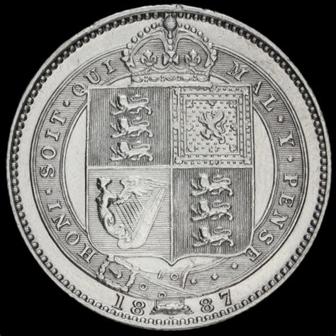 Queen Victoria Jubilee Head Silver Shilling Gvf