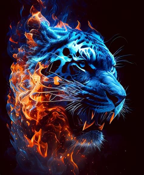 Premium Photo | Fire Tiger