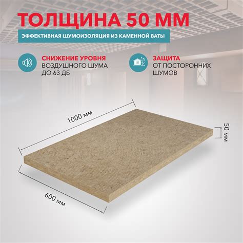 Звукоизоляция АКУСТИК БАТТС 1000x600x50 ГП-315194 по цене от ...