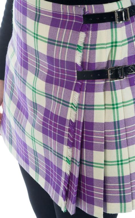 Luxury Mini Kilt By Scotweb Yair Purple Tartan