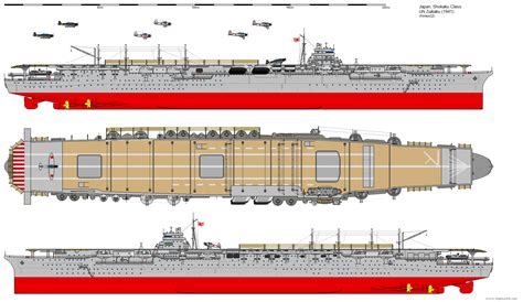 Shokaku-class Aircraft Carrier (1941) by ijnfleetadmiral on DeviantArt