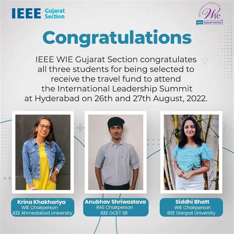 Ieee Women In Engineering Affinity Group Ieee Gujarat Section