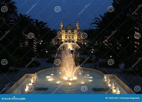 Monaco Casino by Night stock photo. Image of lights, gambling - 1535134