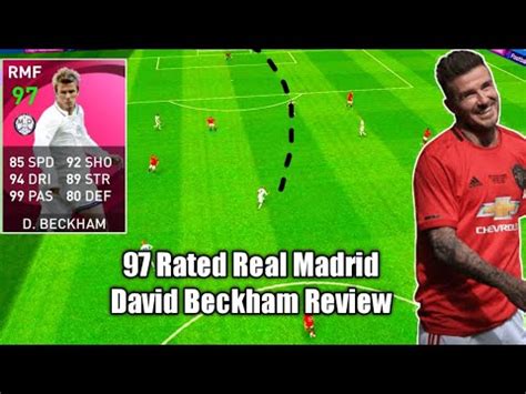 97 Rated Iconic David Beckham Review In Pes How Good Real Madrid