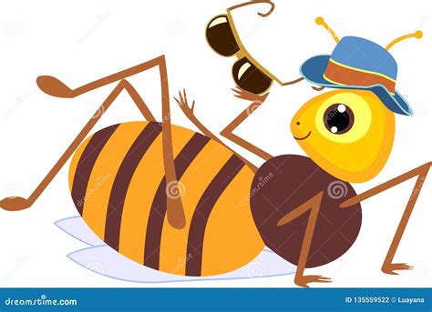 Cartoon Drone Bee Stock Vector Illustration Of Funny 135559522