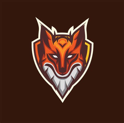 Orange Fox Esport Vector Logo 11232077 Vector Art at Vecteezy