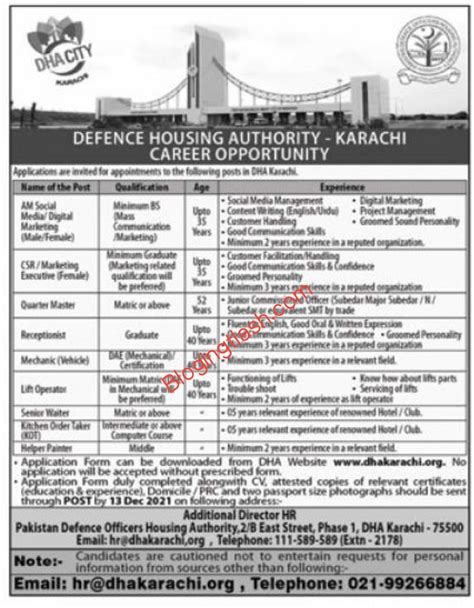 Dha Karachi Jobs 2021 Defence Housing Authority Jobs 2021 Dha Karachi