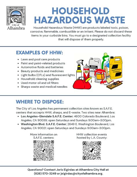 Household Hazardous Waste Alhambra Ca