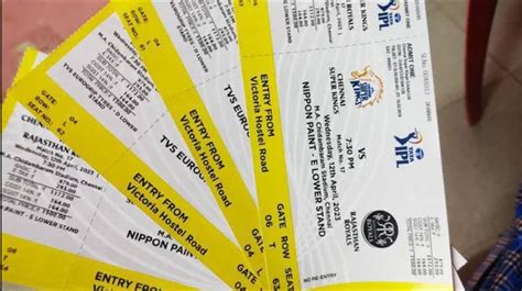 chennai ipl  price booking details  ipl  price