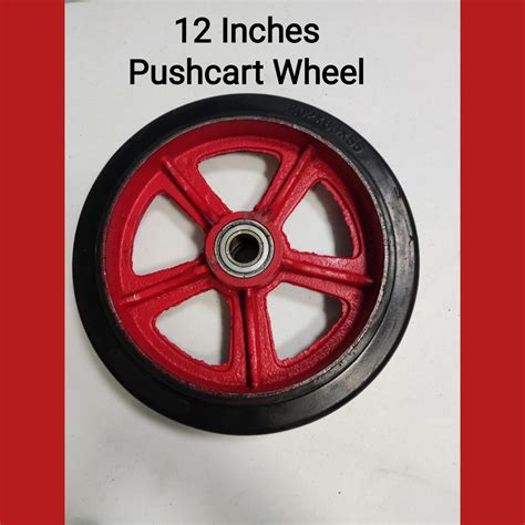 Push Cart Wheel Heavy Duty Steel Body Rubber Wheel Lazada Ph