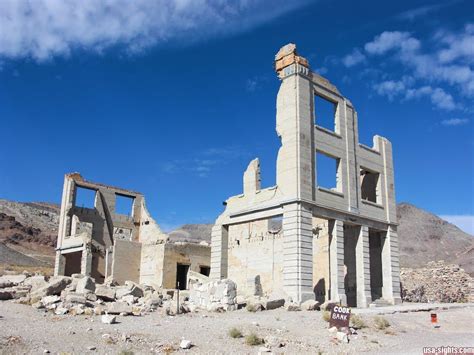 Rhyolite ghost town, Nevada, ruins. | Rhyolite ghost town, Ghost towns ...