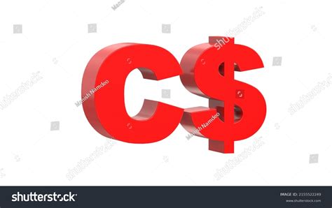 Nicaraguan Cordoba Currency Symbol Nicaragua Red Stock Illustration ...