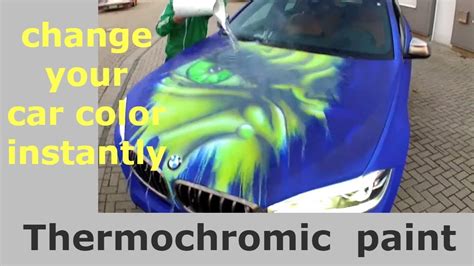 Change Your Car Color Instantly Car Thermochromic Paint Changes