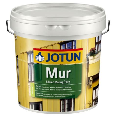 Mur Silikatmaling 9 Ltr Mur Og Tagmaling Efarvehandel Dk