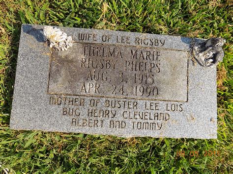 Thelma Lorine Bellar Phelps Johnson Find A Grave Memorial