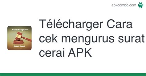 Cara Cek Mengurus Surat Cerai Apk Android App T L Charger Gratuitement