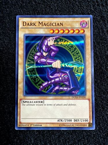 Yugioh Dark Magician Ultra Rare St Edition Dusa En Nm