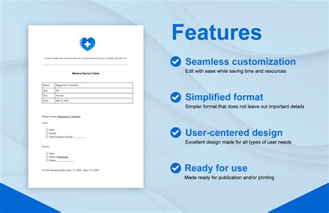 Medical Doctors Note Template in Word, PDF, Google Docs - Download ...