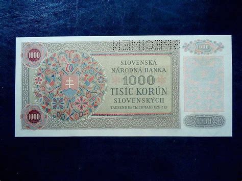 1000 Korun 1940 Serie 1K6 Perf UNC Aukro