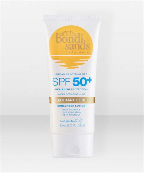 Bondi Sands Spf 50 Body Sunscreen Lotion Fragrance Free 150ml