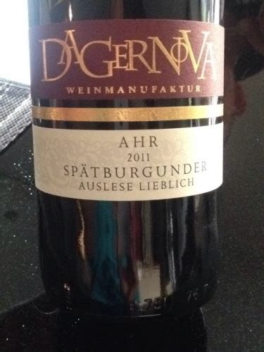 Dagernova Sp Tburgunder Auslese Lieblich Vivino Us