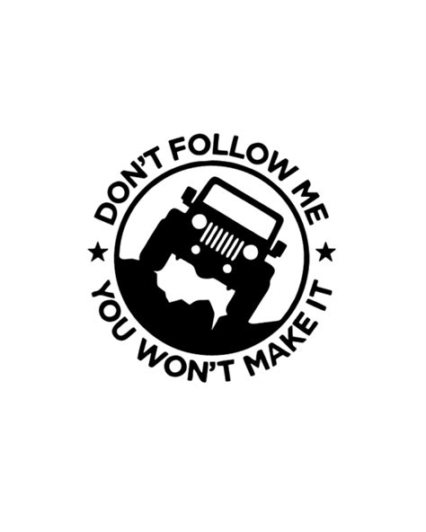 Sticker Dont Follow Me