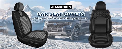 Jiamaoxin Seat Covers Front Fit For Toyota Rav4 2013 2024 2025 Breathable Leather