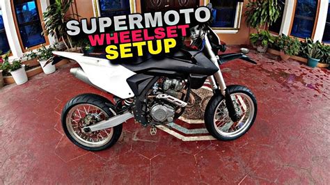 KRY Supermoto Tires Rim Spokes Build Setup - YouTube