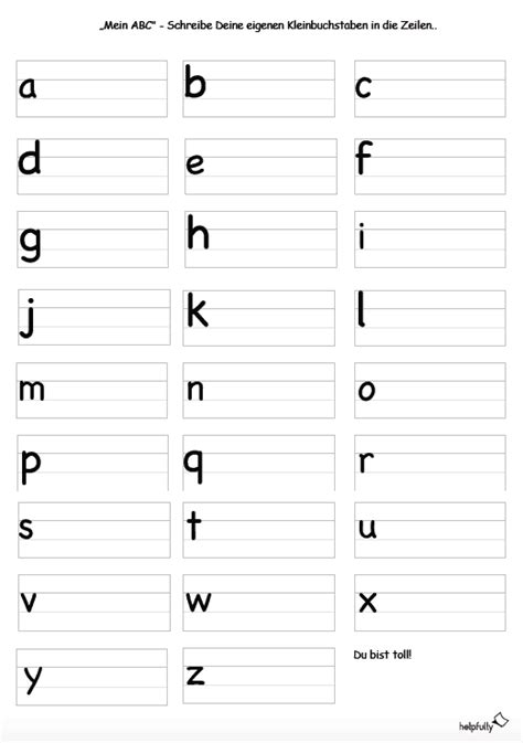 Buchstaben Ausdrucken Gratis Abc Lernbl Tter Vorlagen Helpfully De