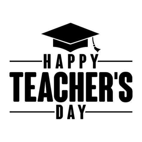 Premium Vector Happy Teachers Day Lettering Vector