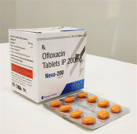 NEVA 200 Ofloxacin 200mg Tablet 10X10 Prescription At Rs 600 Box In