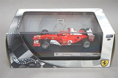 Hot Wheels Racing ホットウィール 1 43 FERRARI フェラーリ F2004 M シューマッハ 2004 1 B6206 中古 のヤフオク落札情報